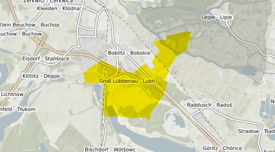 Immobilienpreisekarte L&uuml;bbenau Spreewald Gross L&uuml;bbenau